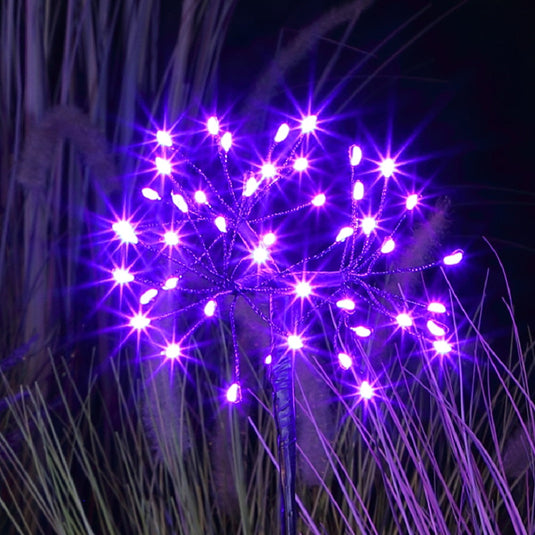Set of 3 Connectable Lilac Firework Lights