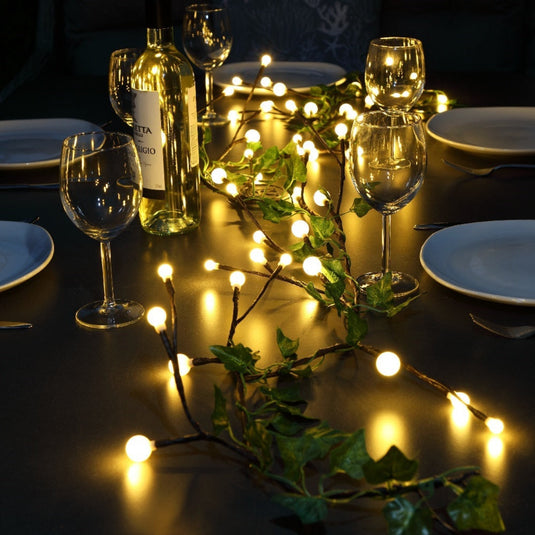 1.8m Battery Operated Berry & Ivy Garland