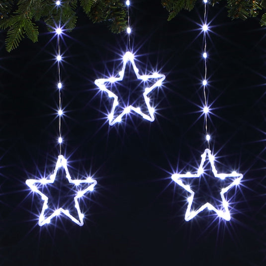 White Star Wire Curtain Light - 308 LEDs