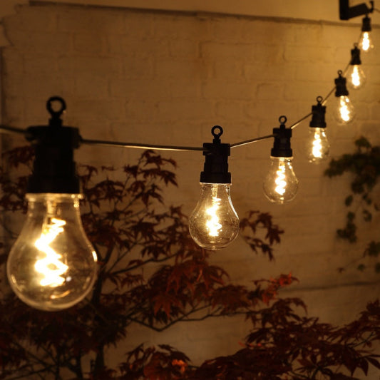 20 Connectable LED Spiral Filament Bulb Festoon