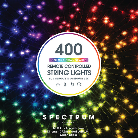 Spectrum Digital Remote Control String Lights (Green Cable)