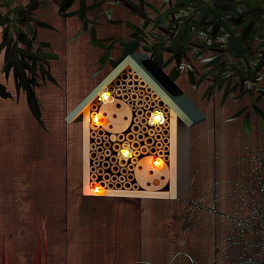 Insect House With Solar Lights