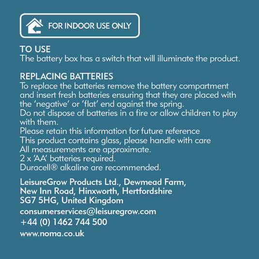 17.5cm Glass Flickering Candle