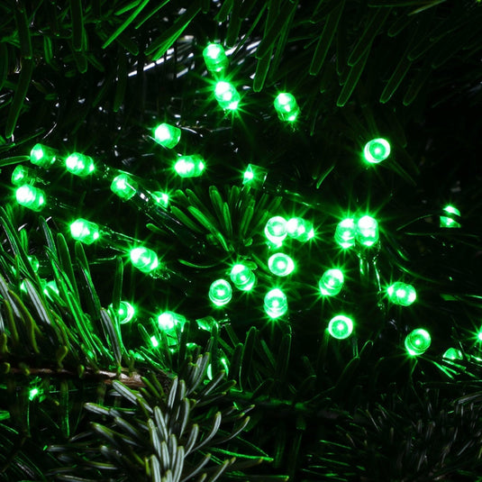 120 Green Multifunction String Lights With Green Cable