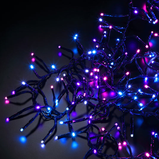 720 Pastel Multifunction Cluster Lights with Green Cable