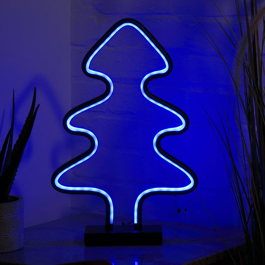 45cm Remote Controlled Digital Neon Black Metal Tree