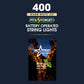 400 Fit & Forget Warm White Multifunction String Lights