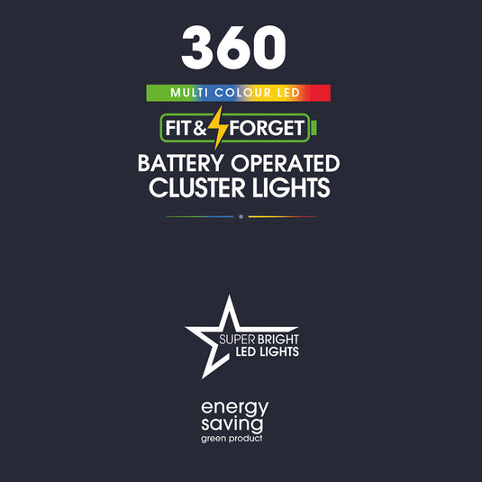 360 Fit & Forget Multicolour Multifunction Cluster Lights