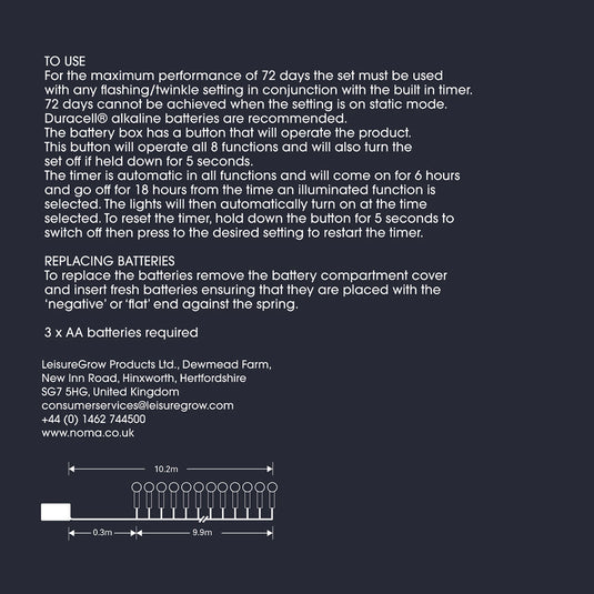 100 Fit & Forget Warm White Multifunction Berry Lights