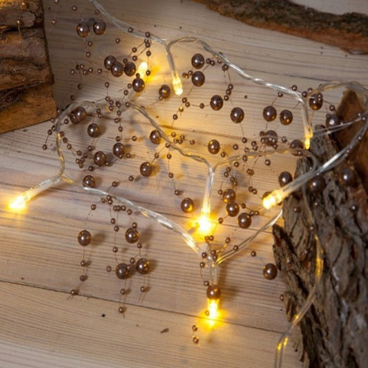 2m Copper Pearl Garland - 20 LEDs