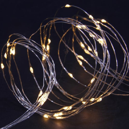 50 Solar Warm White Led Copper Wire Multi Function Lights