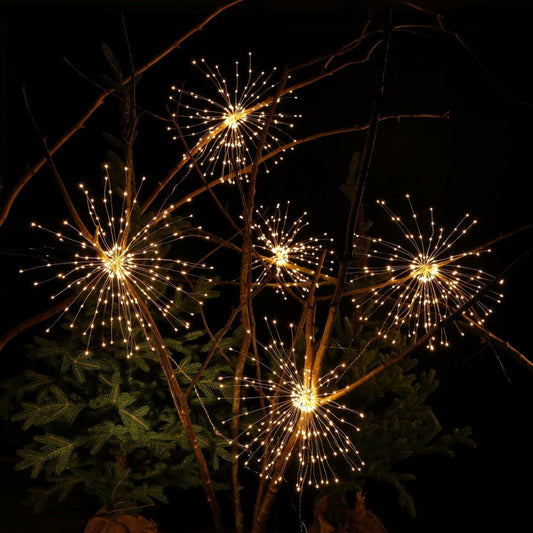 5 Large Warm White Firework String Lights - 1,000 LEDs