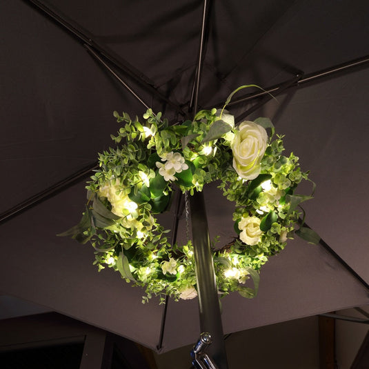 Warm White Floral Wreath