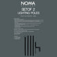 2.7m String Light Poles - Set of 2
