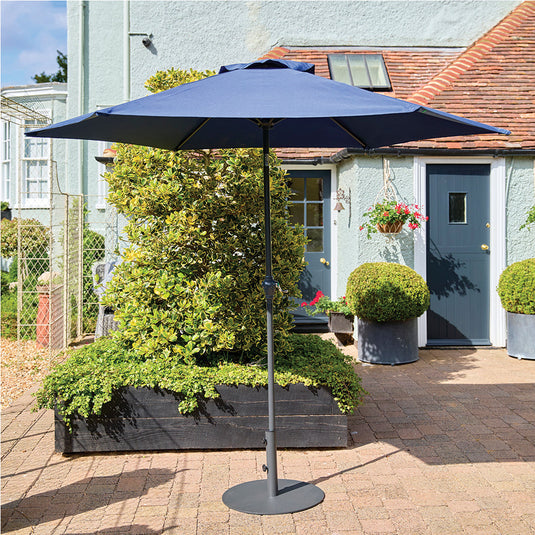 Osaka 2.2m Crank and Tilt Parasol - Navy