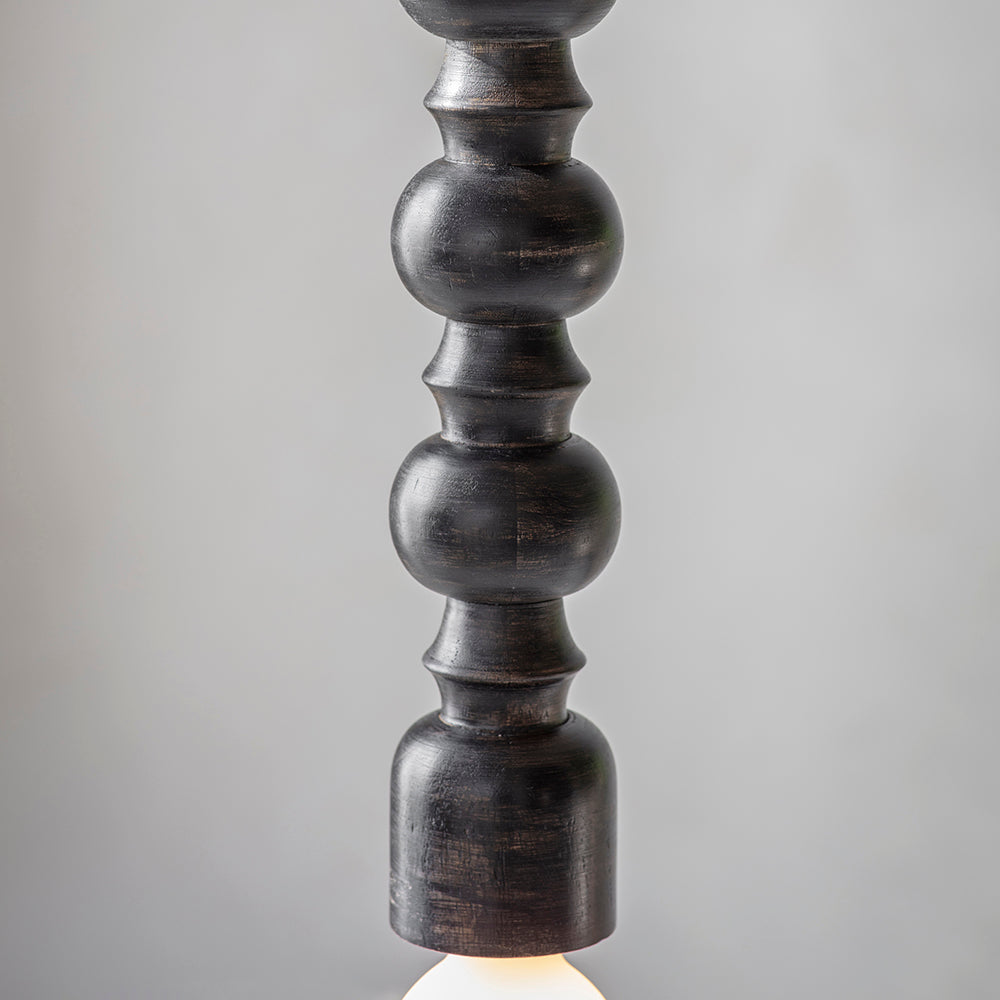 Spindle Pendant Light - Black