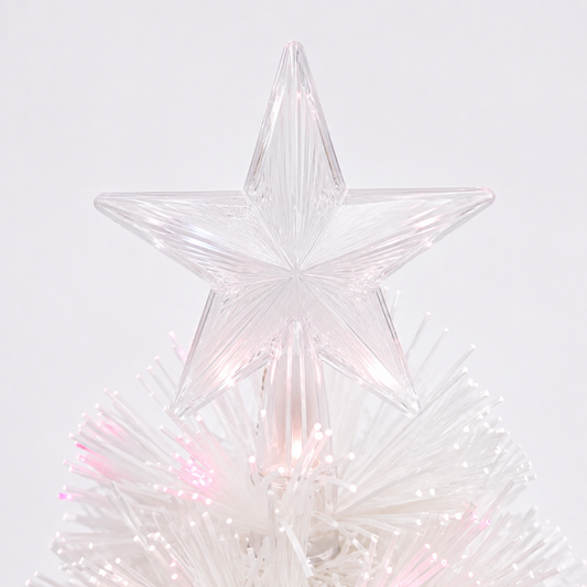 Snow White Carousel Fibre Optic Tree