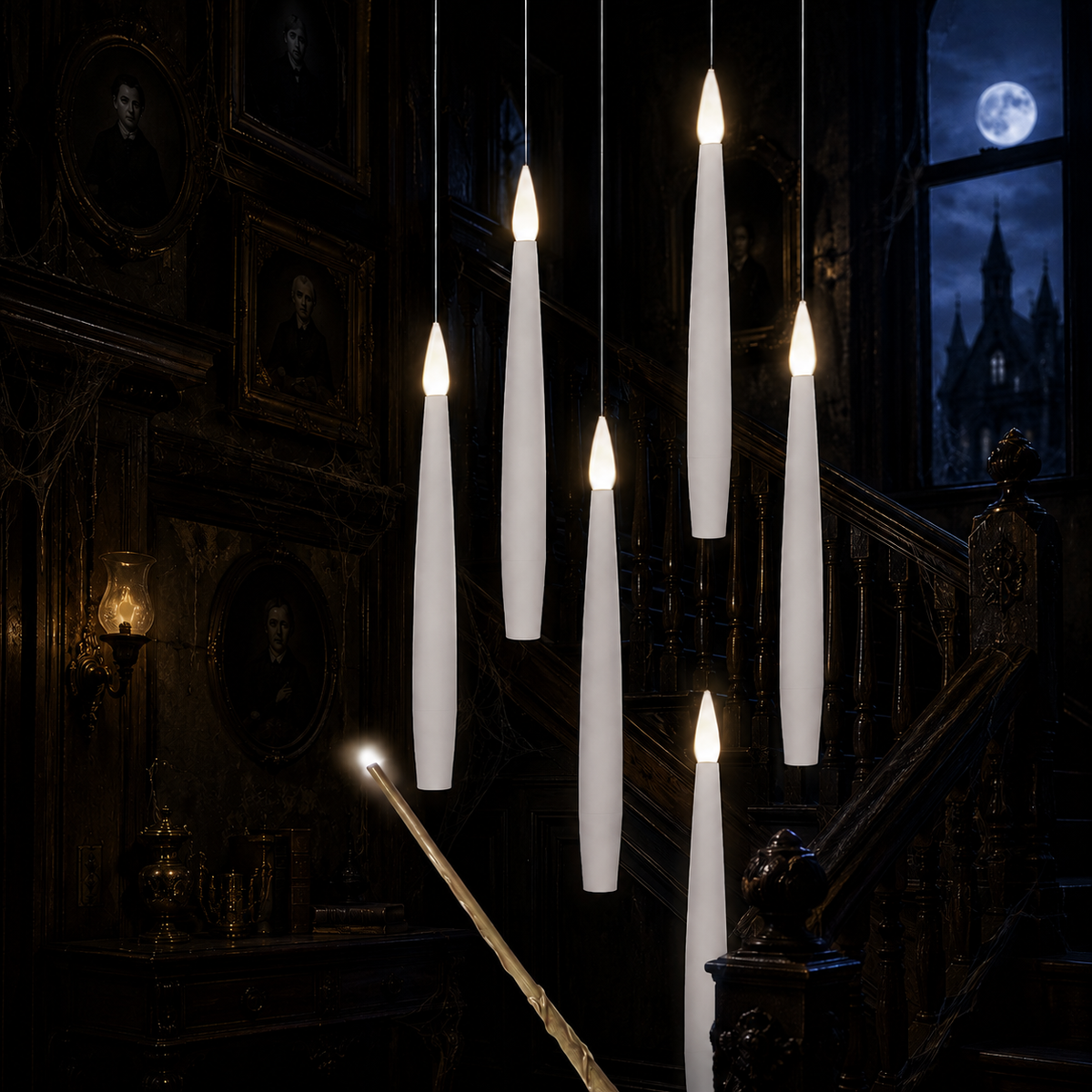 Set of 5 Magic Candles With Wand