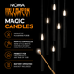 Set of 5 Magic Candles (Black) With Wand