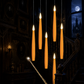 Set of 5 Magic Candles With Wand (Orange)