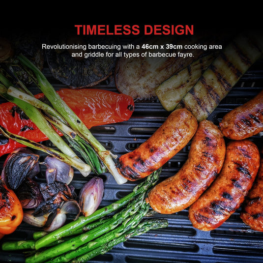 Classic 3 Burner Barbecue (Matt Black)