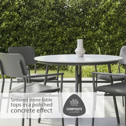 Laguna Flint 4 Seat Round Dining Set