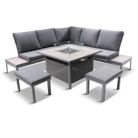 LG Outdoor Milano Deluxe Modular Firepit Set