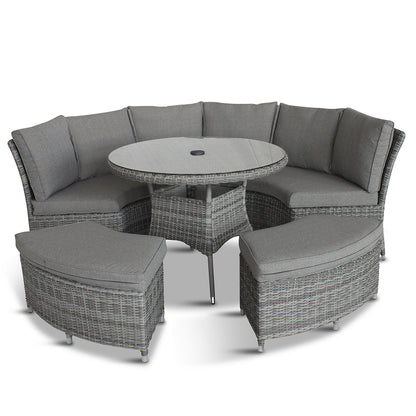 LG Outdoor Monaco Stone Curved Dining Modular