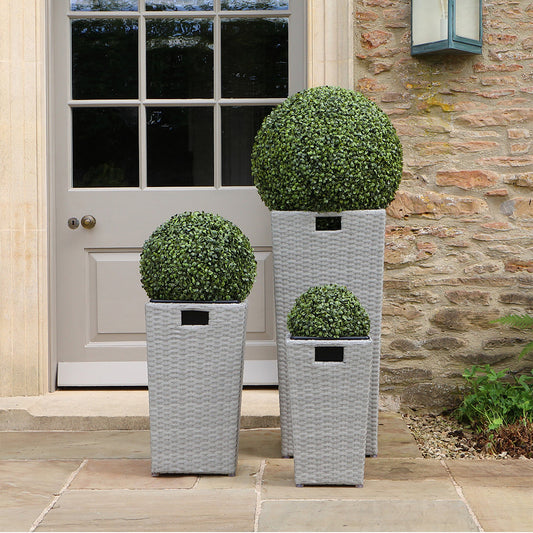 Monaco Stone Nested Planters - Set Of 3