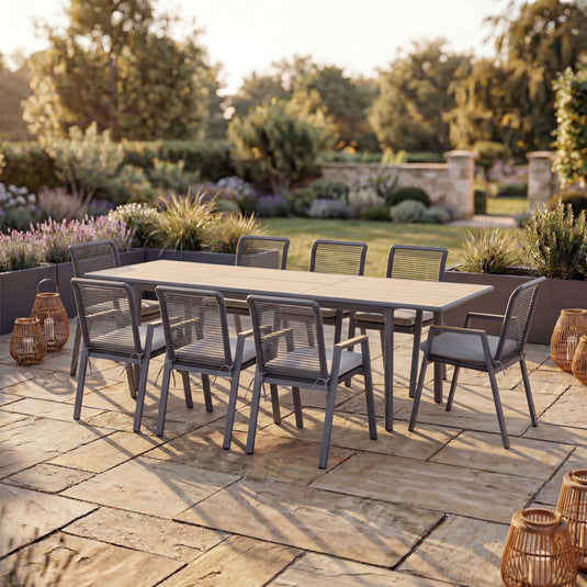 Lombok 8 Seat Extending Dining Set