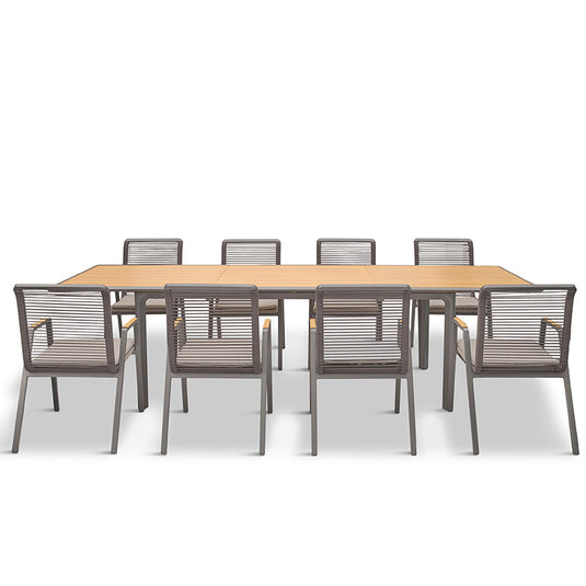 Lombok 8 Seat Extending Dining Set