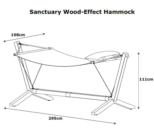 Sanctuary Oak Wood-Effect Hammock