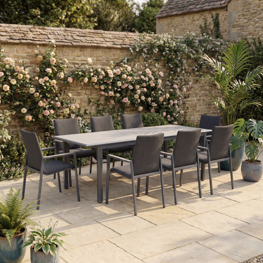 Penang 8 Seat Extending Dining Set