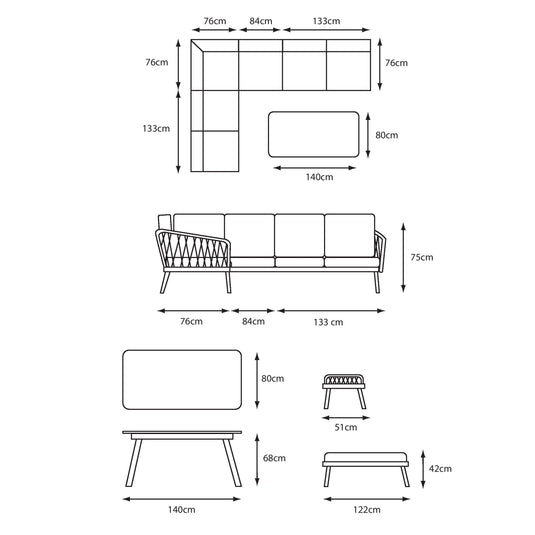 Sarasota Modular Dining Set