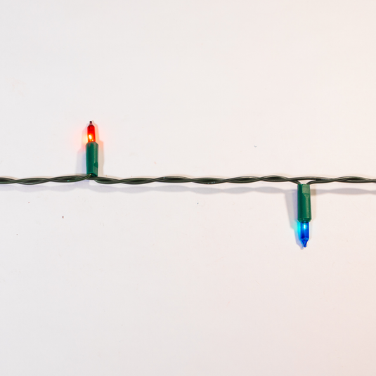 160 Multicolour NOMA Classic Mini String Lights with Green Cable