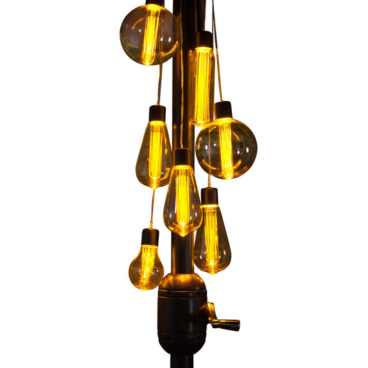 7 Plastic LED Parasol Cluster Lights