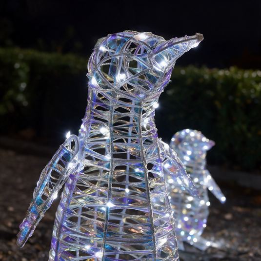 Iridescent Penguin Family