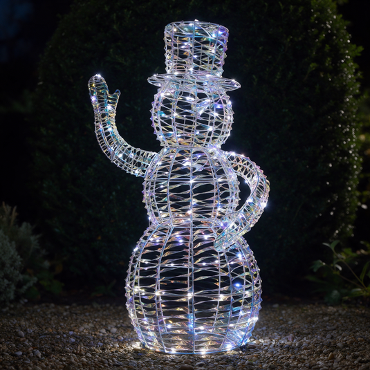 Iridescent Dickensian Snowman