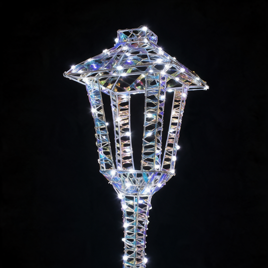 1.5M Iridescent Dickensian Lamp Post