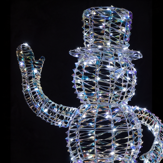 Iridescent Dickensian Snowman