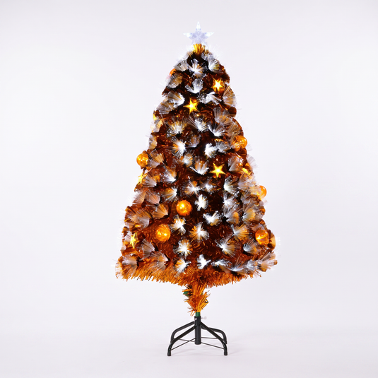 Copper Starburst Tree With Stars & Baubles